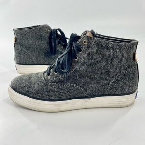Keds Grey Wool‎ Blend High Top Lace Up Fashion Sneakers in 7.5